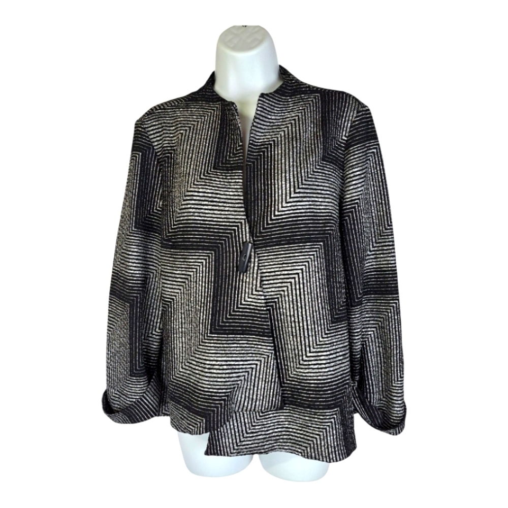 Joseph Ribkoff Geometric Black and White Women's Blazer -Jacket
